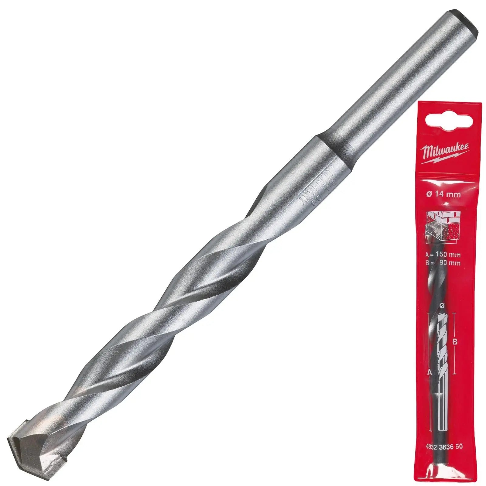 Milwaukee Concrete Masonry Drill Bits Round Shank 