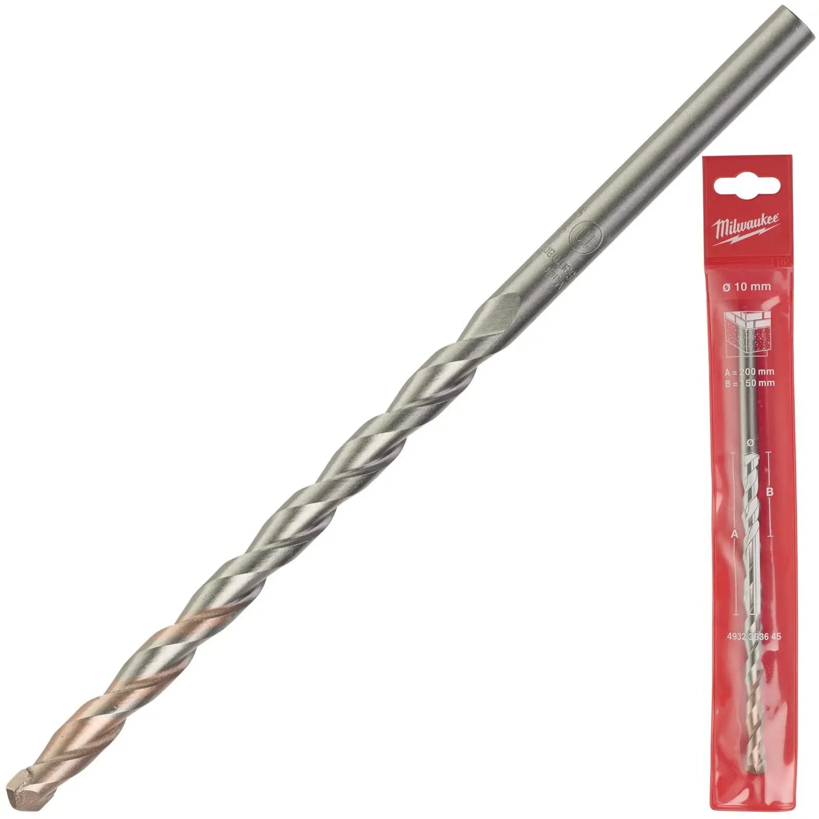 Milwaukee Concrete Masonry Drill Bits Round Shank 