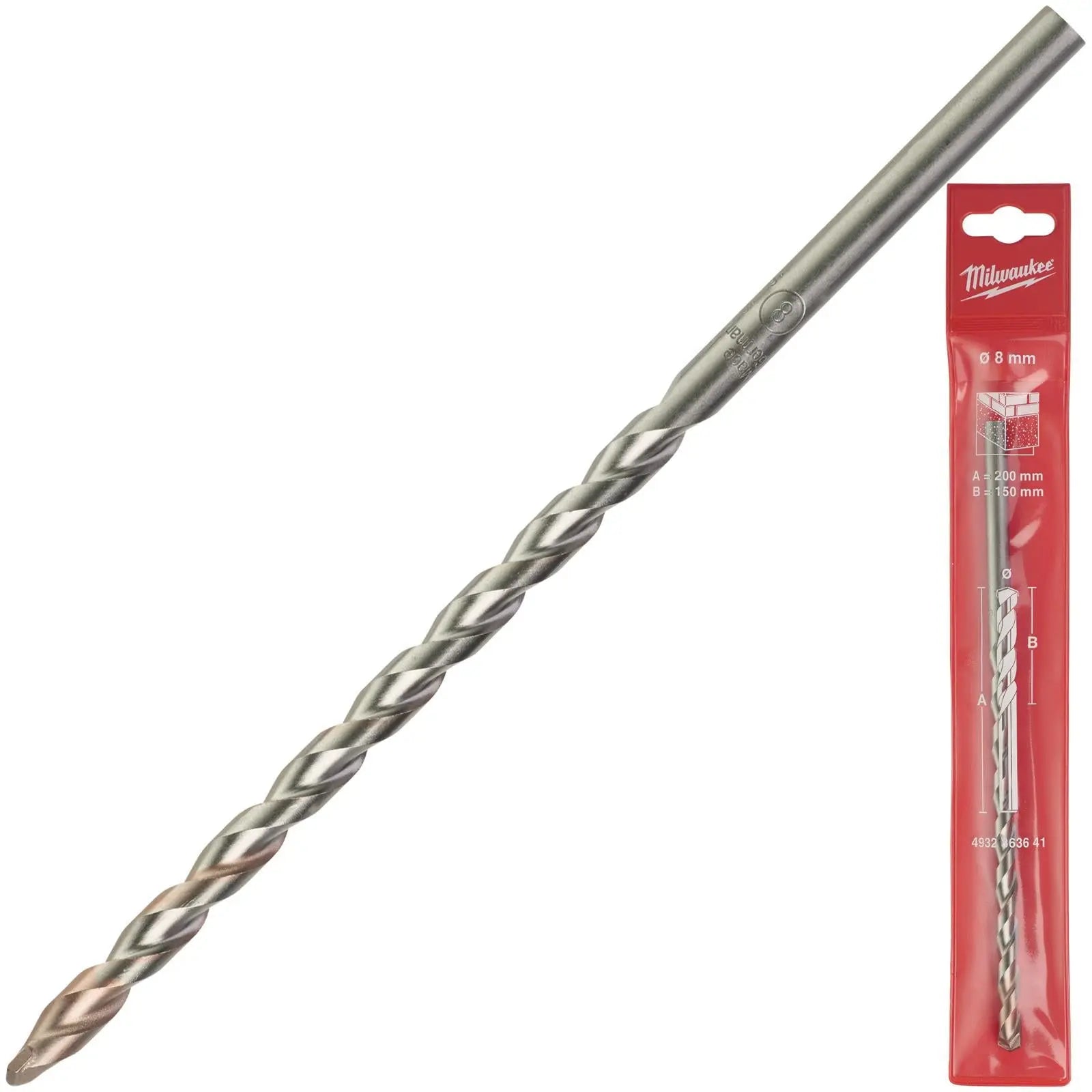 Milwaukee Concrete Masonry Drill Bits Round Shank 