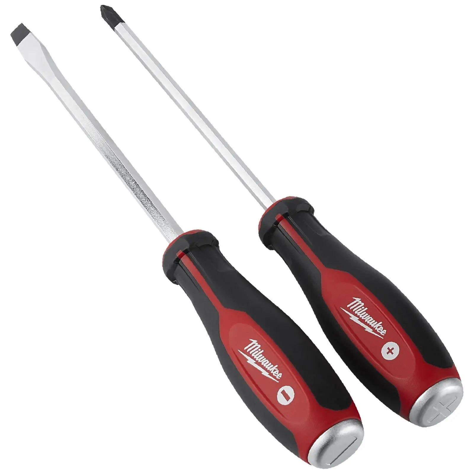 Milwaukee Demolition Screwdriver Set Tri-lobe 2 Piece Hammer Thru Striking Cap 