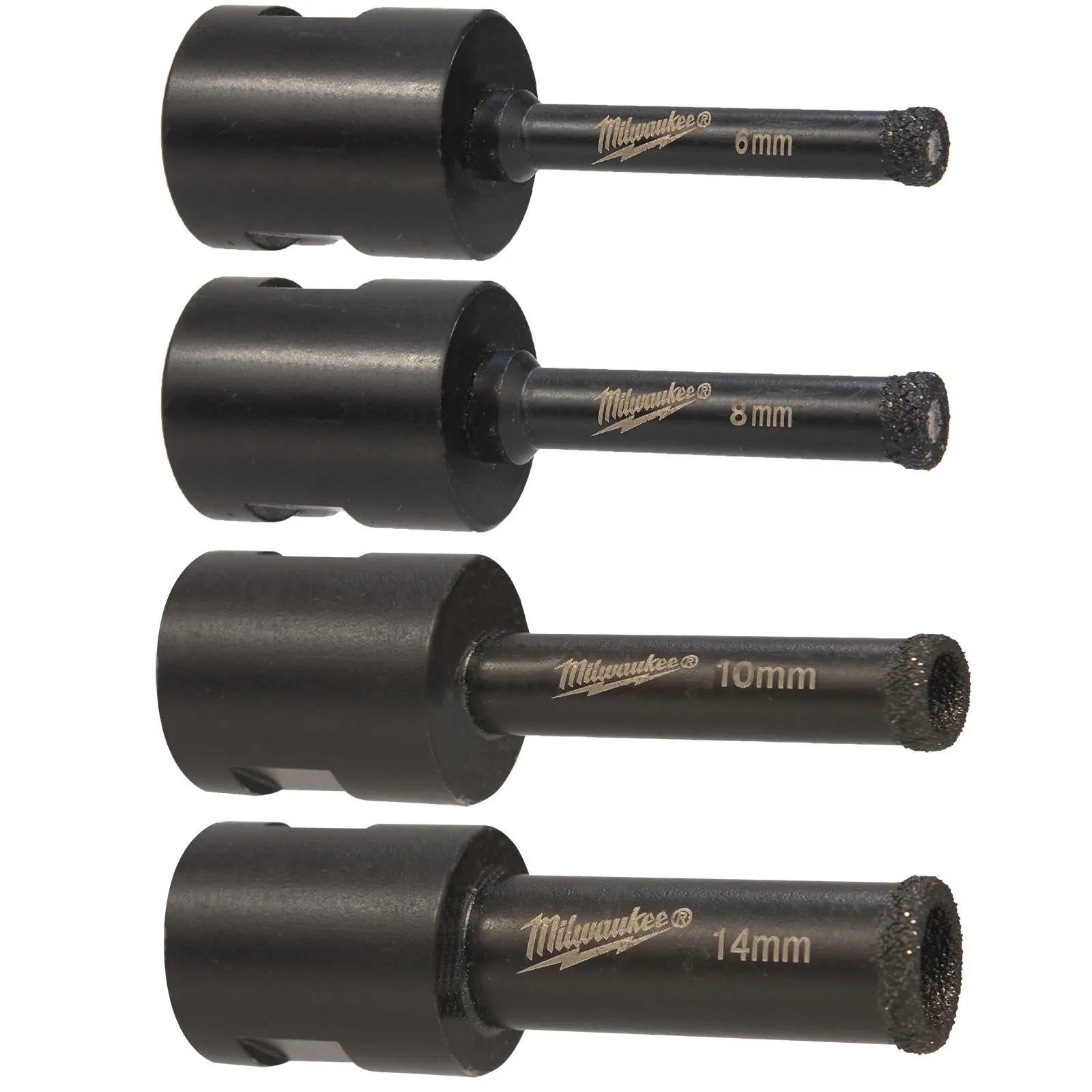Milwaukee Diamond Drill Bit Set DIAMOND MAX M14 4 Piece Kit 6-14mm 