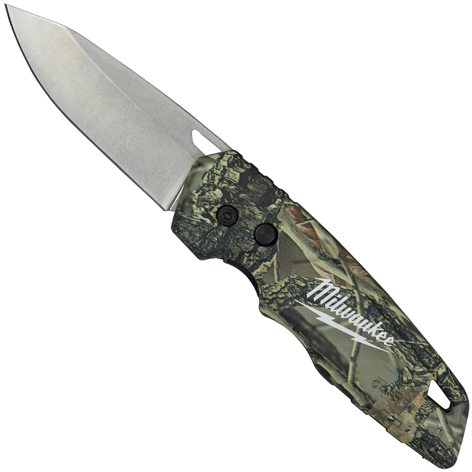 Milwaukee FASTBACK Folding Knife Camo  White Rose Tools