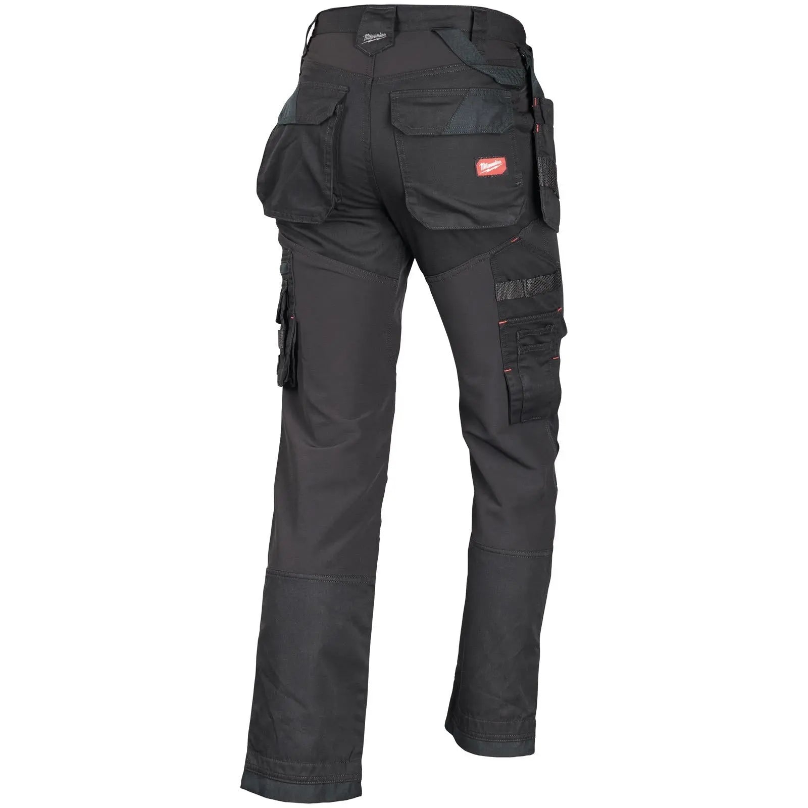 Milwaukee FREEFLEX Work Pants Trousers Black - Choose Size  White Rose Tools