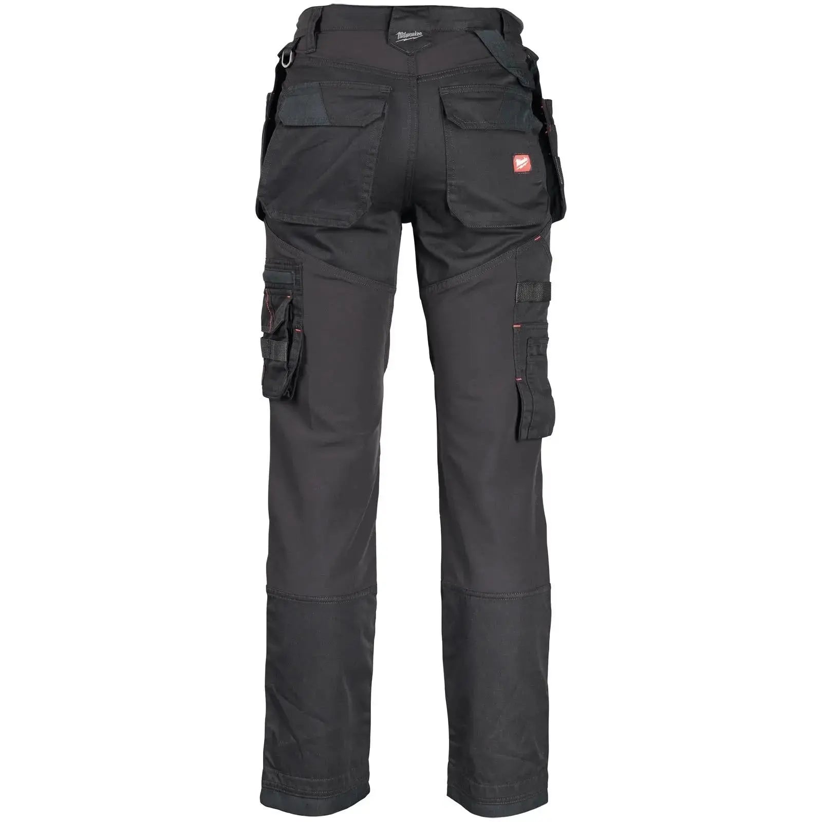 Milwaukee FREEFLEX Work Pants Trousers Black - Choose Size  White Rose Tools