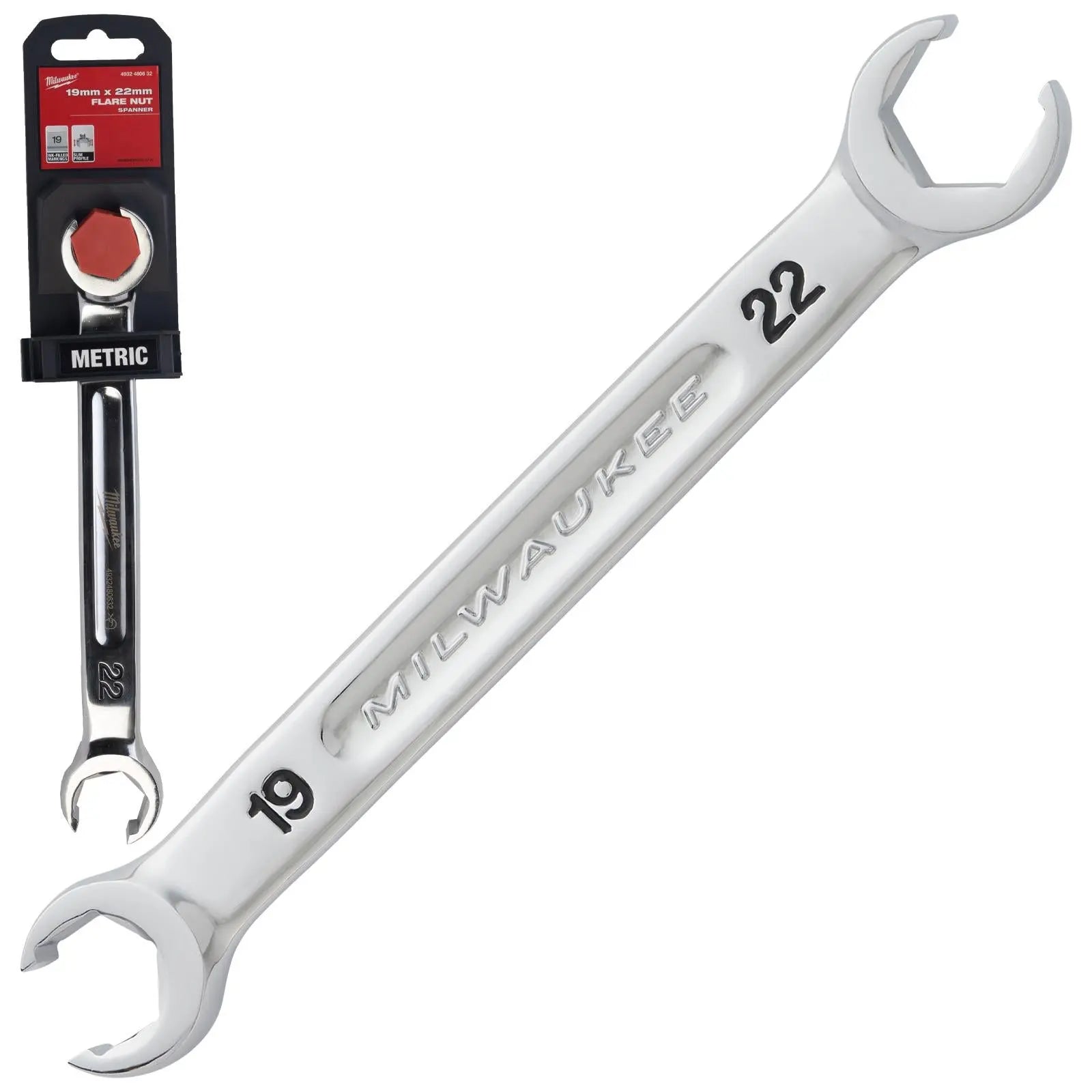 Milwaukee Flare Nut Brake Pipe Spanners Individual - Choose Size  White Rose Tools