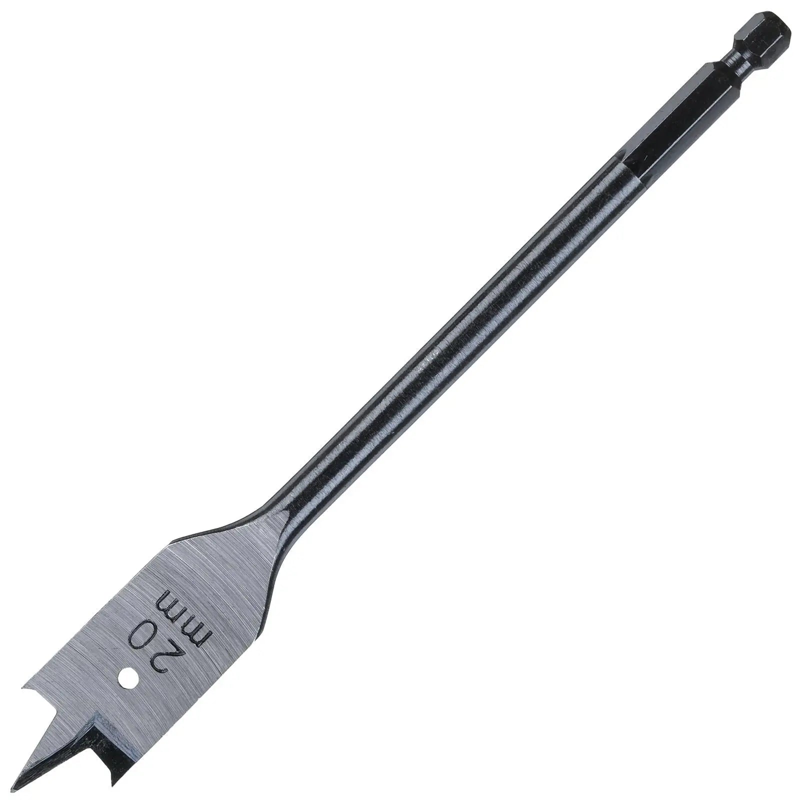 Milwaukee Flat Wood Boring Drill Bits 152mm Length 1/4" Hex Shank 