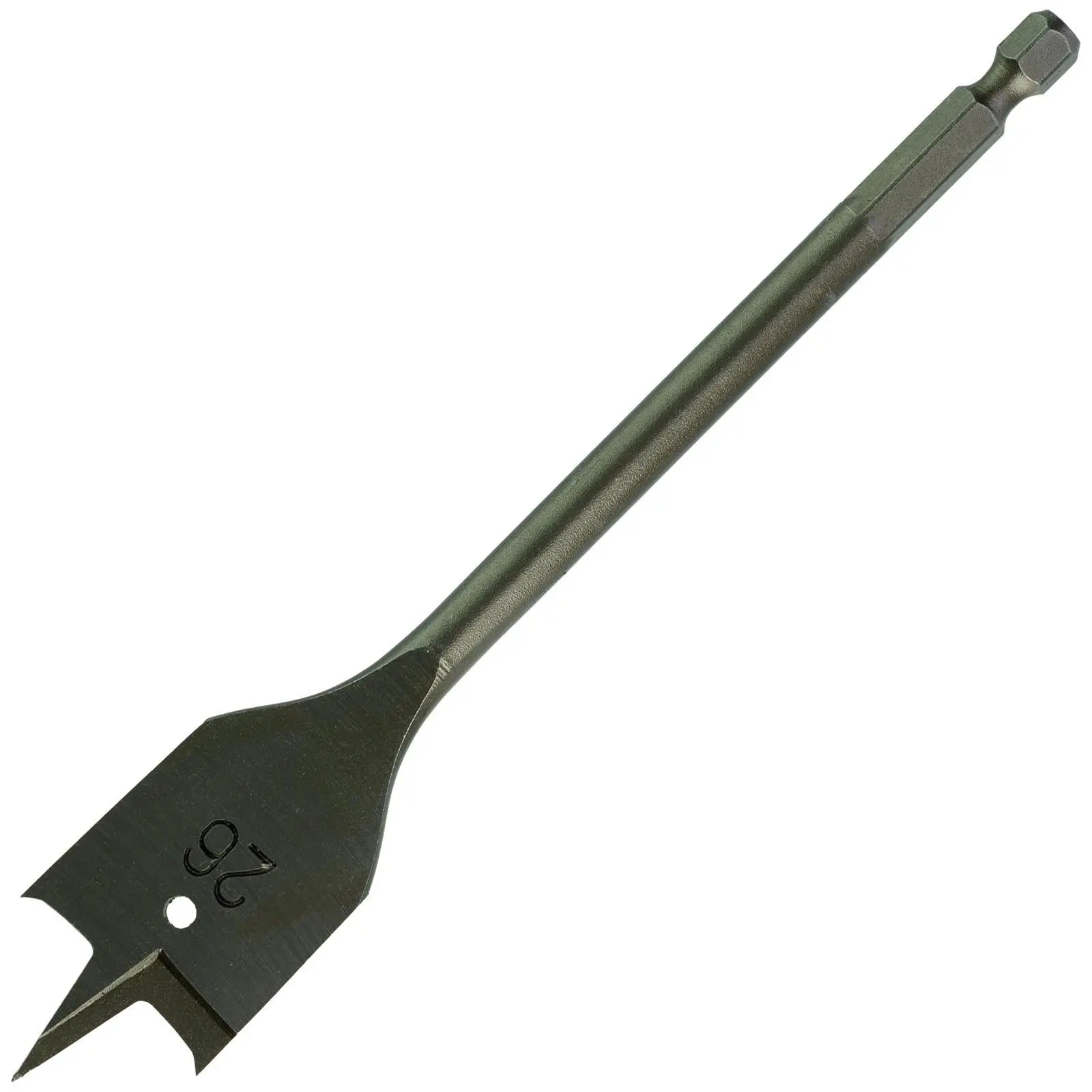 Milwaukee Flat Wood Boring Drill Bits 152mm Length 1/4" Hex Shank 
