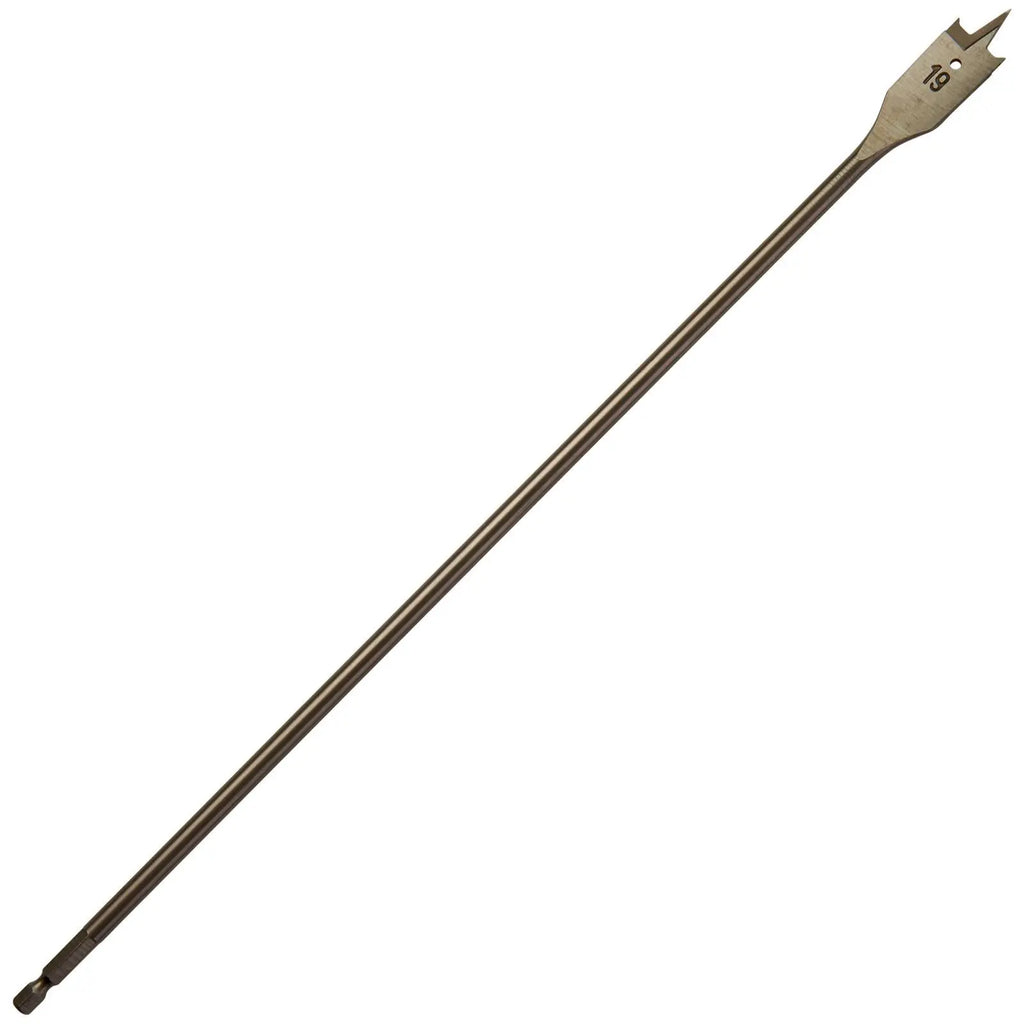 Milwaukee Flat Wood Boring Drill Bits 400mm Length 1/4" Hex Shank 