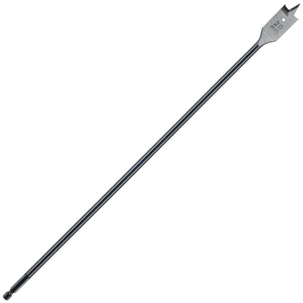 Milwaukee Flat Wood Boring Drill Bits 400mm Length 1/4" Hex Shank 