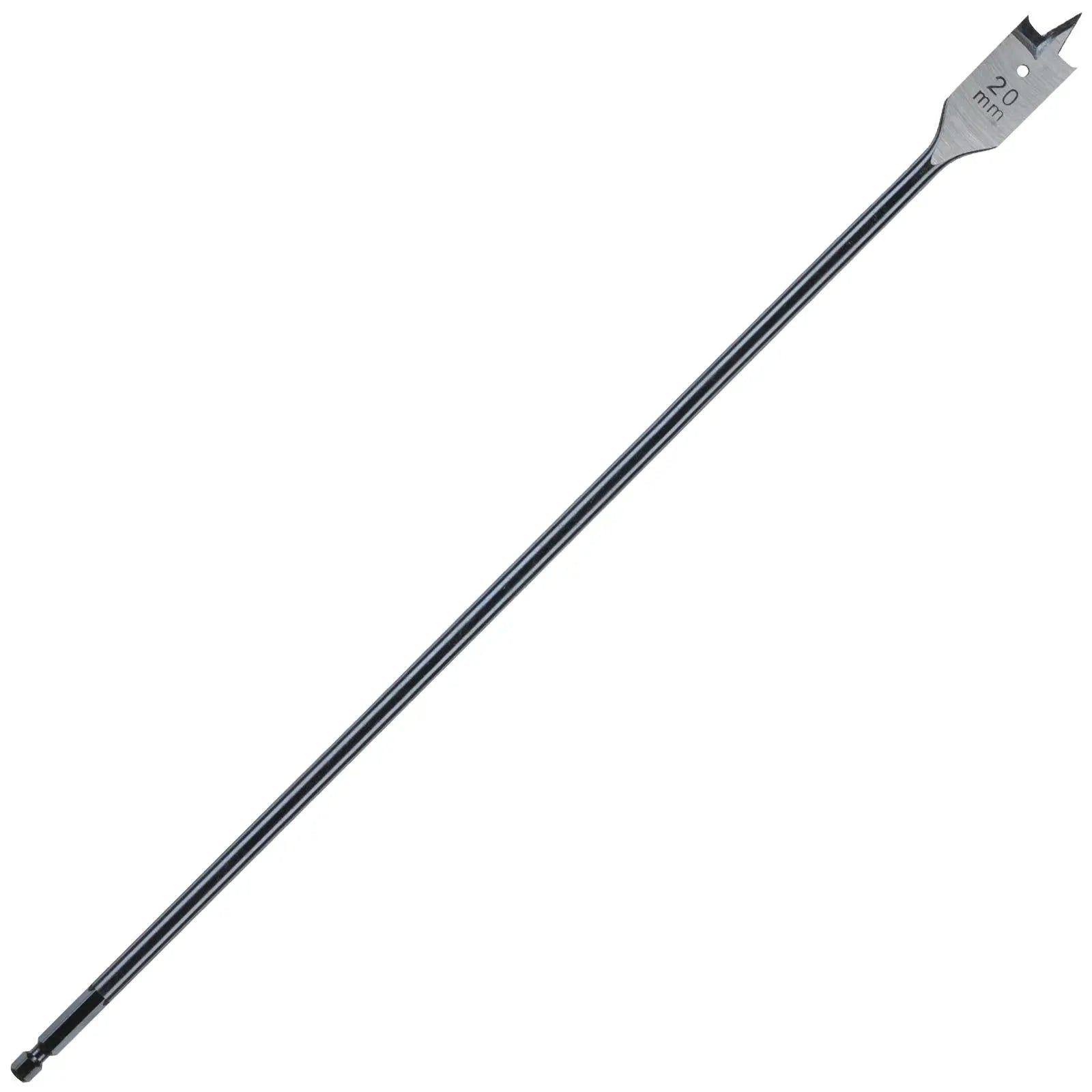 Milwaukee Flat Wood Boring Drill Bits 400mm Length 1/4" Hex Shank 