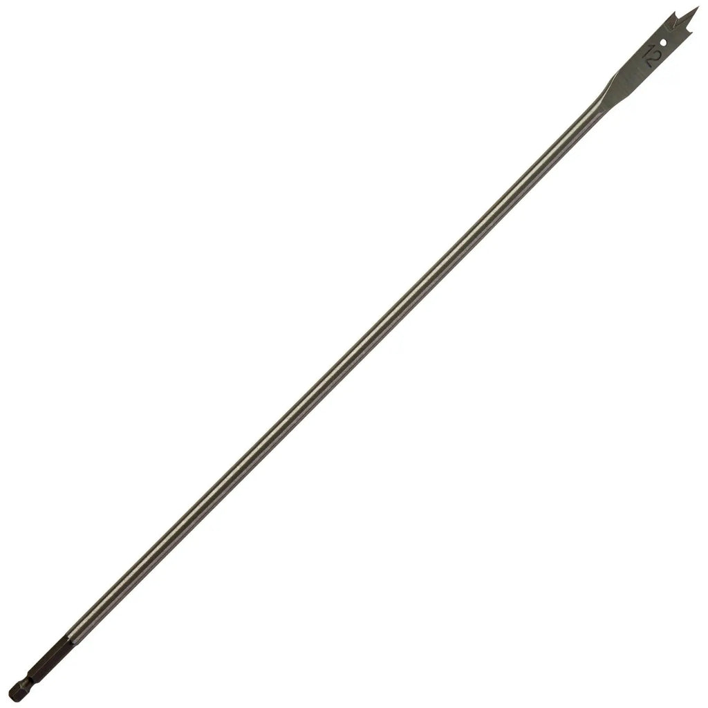 Milwaukee Flat Wood Boring Drill Bits 400mm Length 1/4" Hex Shank 