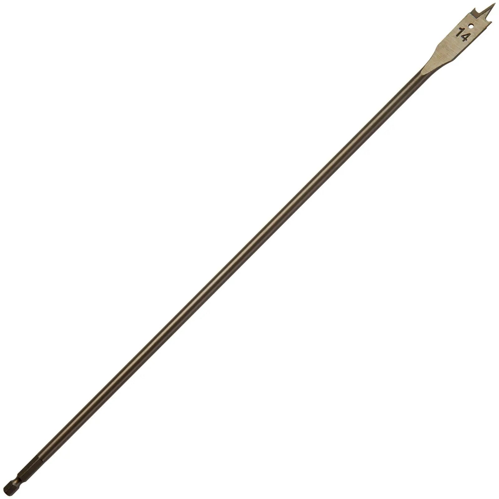 Milwaukee Flat Wood Boring Drill Bits 400mm Length 1/4" Hex Shank 