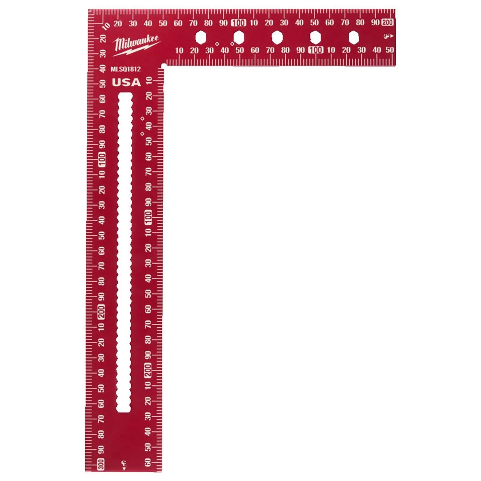 Milwaukee Framing Square 20 x 30cm Metric Mini Baby Precision Measuring Aluminium  White Rose Tools
