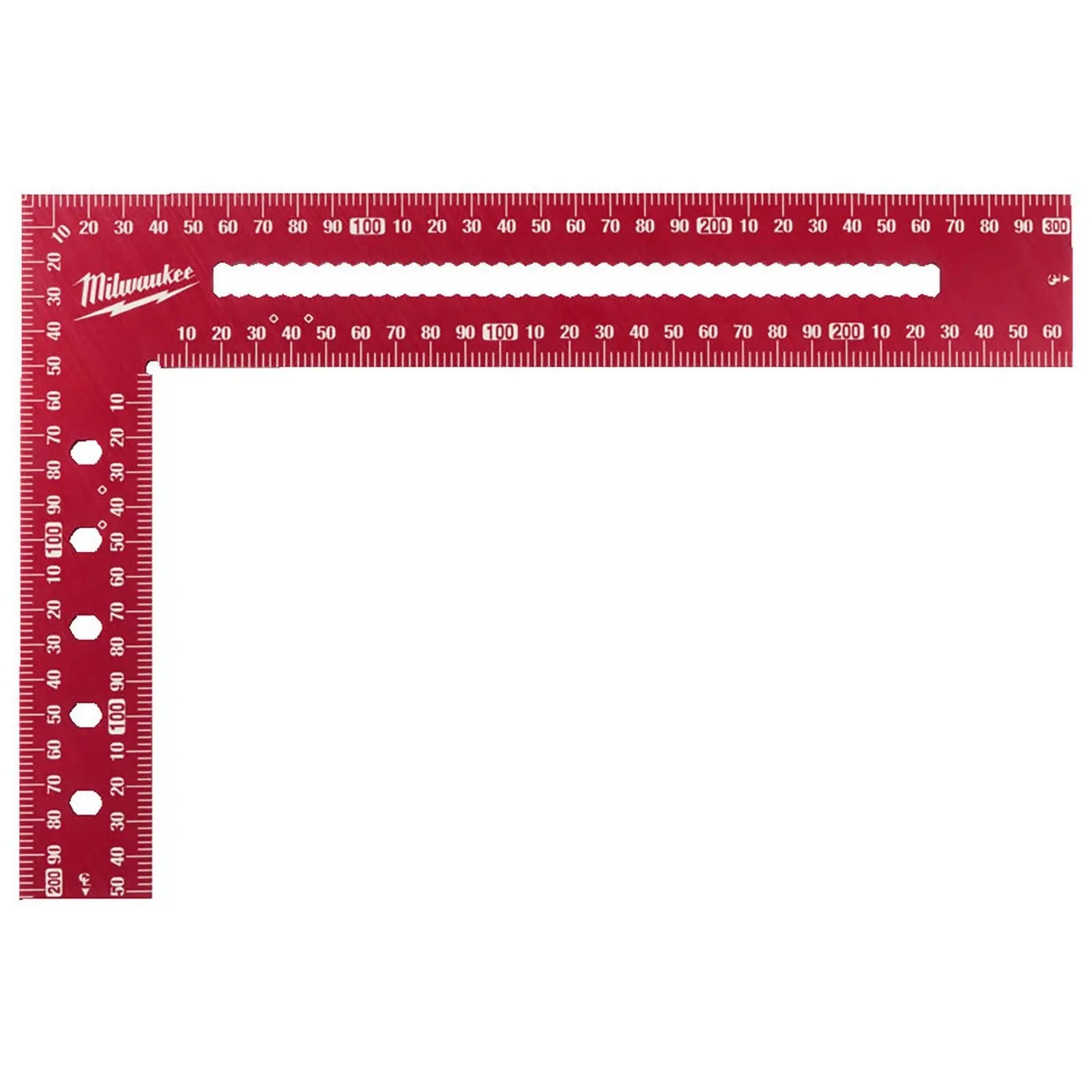 Milwaukee Framing Square 20 x 30cm Metric Mini Baby Precision Measuring Aluminium  White Rose Tools