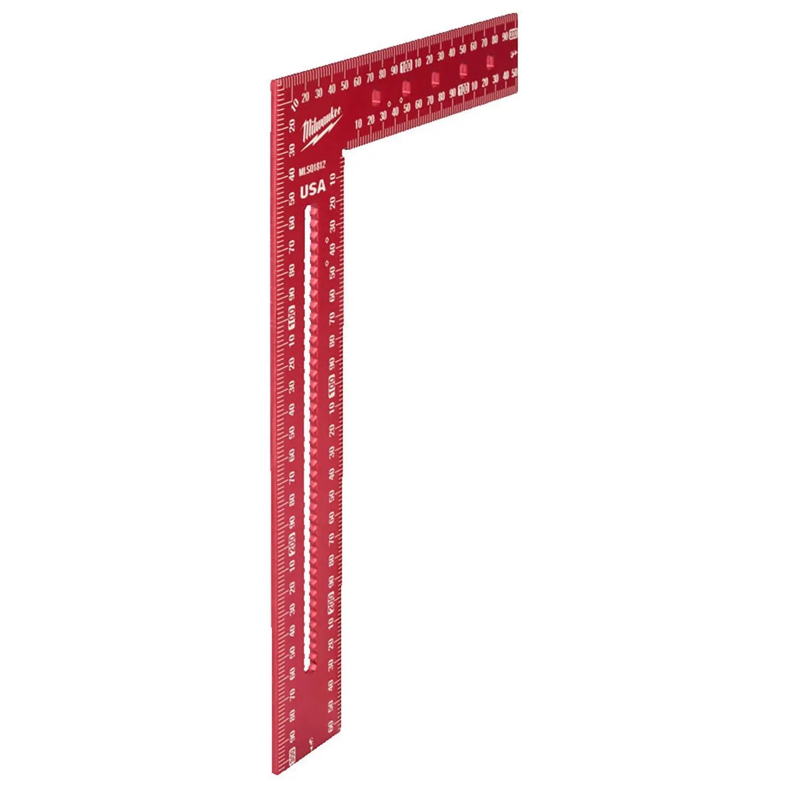 Milwaukee Framing Square 20 x 30cm Metric Mini Baby Precision Measuring Aluminium  White Rose Tools