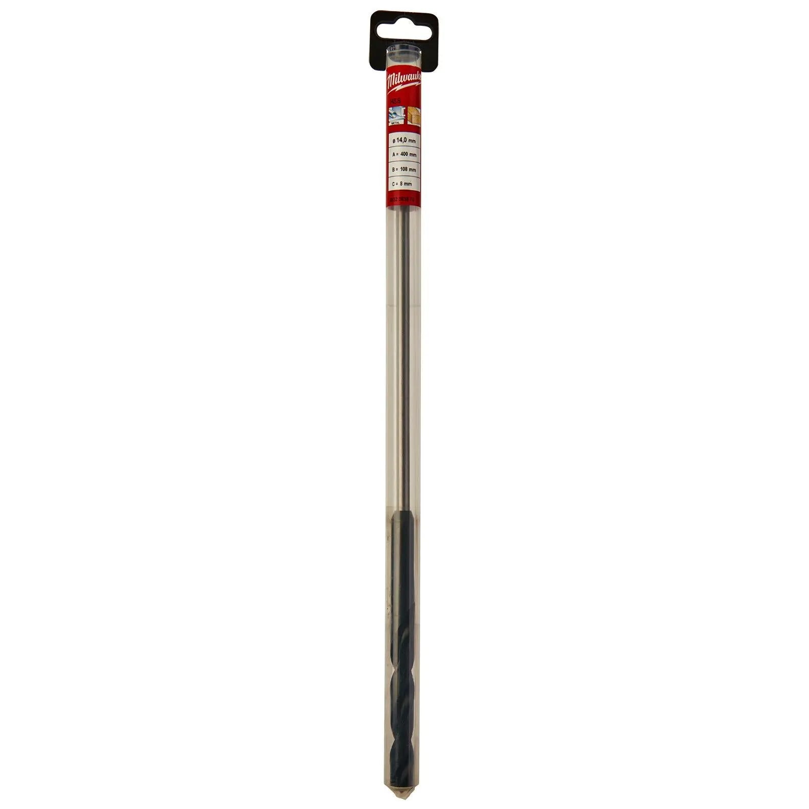 Milwaukee HSS Cable Drill Bit Wood Plasterboard Metal Channel 14 x 400mm  White Rose Tools
