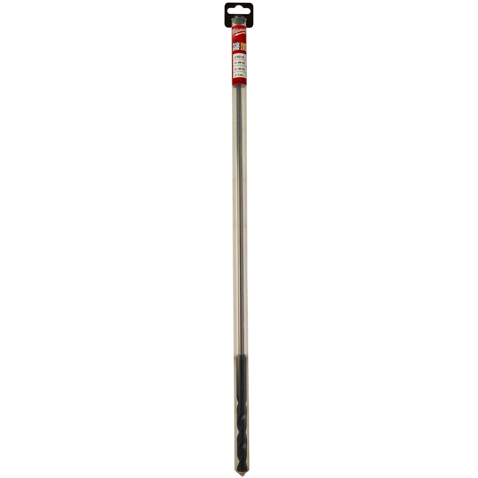 Milwaukee HSS Cable Drill Bit Wood Plasterboard Metal Channel 14 x 600mm  White Rose Tools