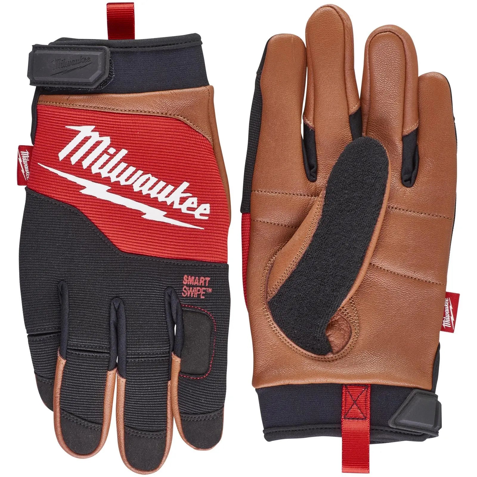 Milwaukee Hybrid Leather Safety Gloves - Choose Size  White Rose Tools