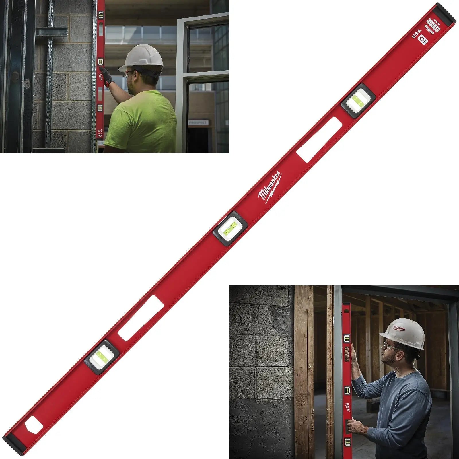 Milwaukee I-Beam Spirit Level Magnetic 120cm 48in 