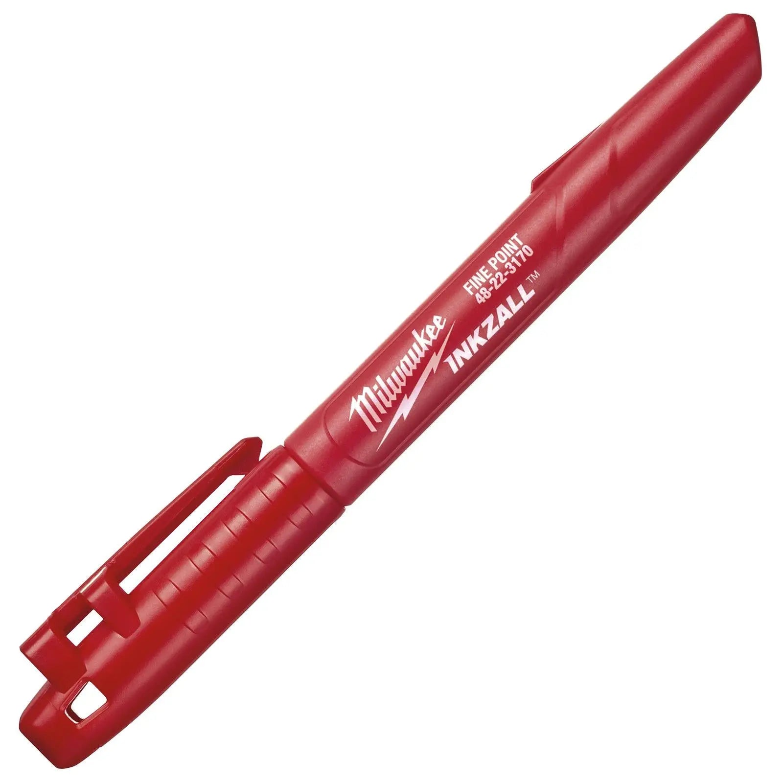 Milwaukee INKZALL Fine Tip Marker Pen Red 1mm Tip 