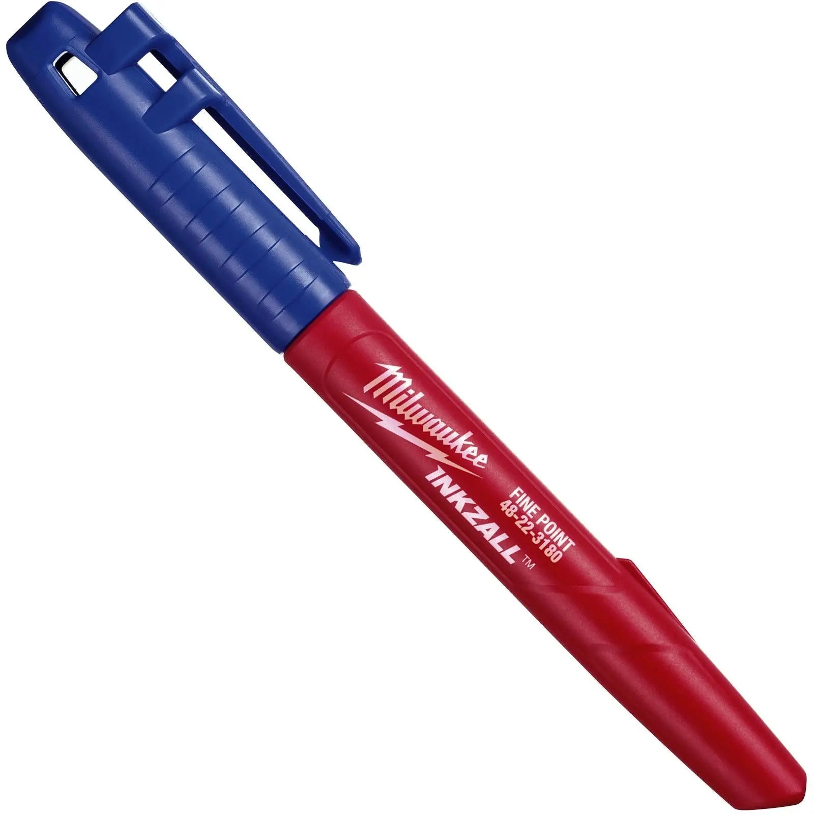 Milwaukee INKZALL Permanent Marker Pen Blue 1mm Tip 