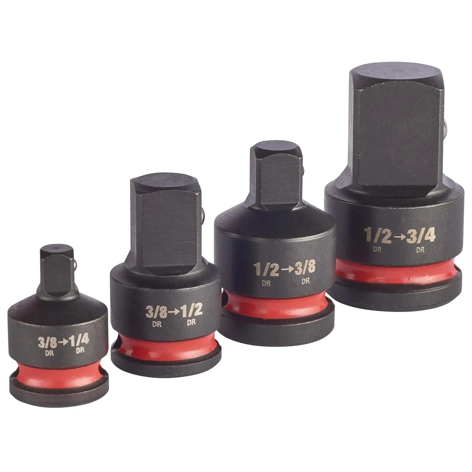 Milwaukee Impact Socket Adaptor Set 4 Piece SHOCKWAVE Impact Duty 