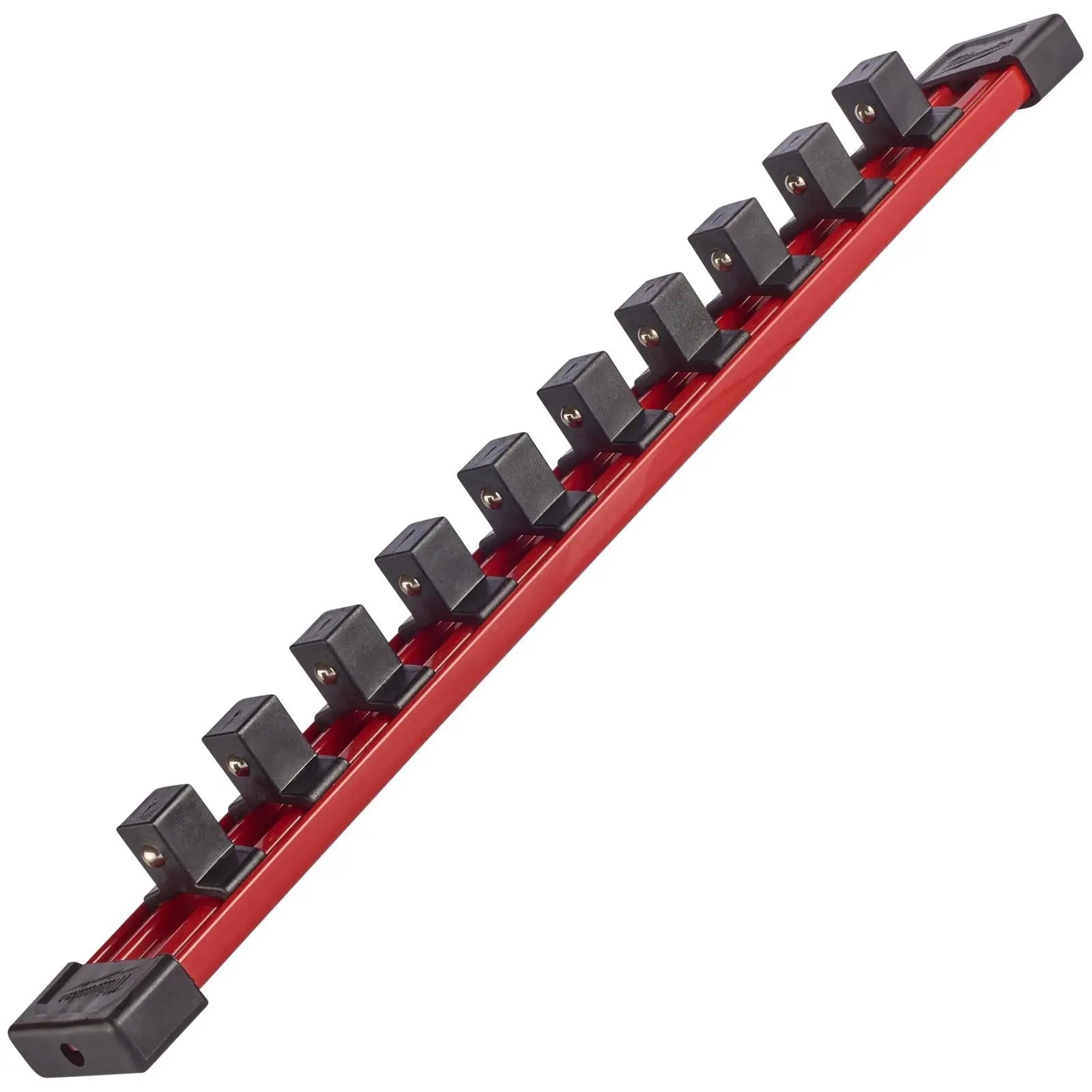 Milwaukee Impact Socket Rail 1/2" Drive 350mm with 10 Clips 