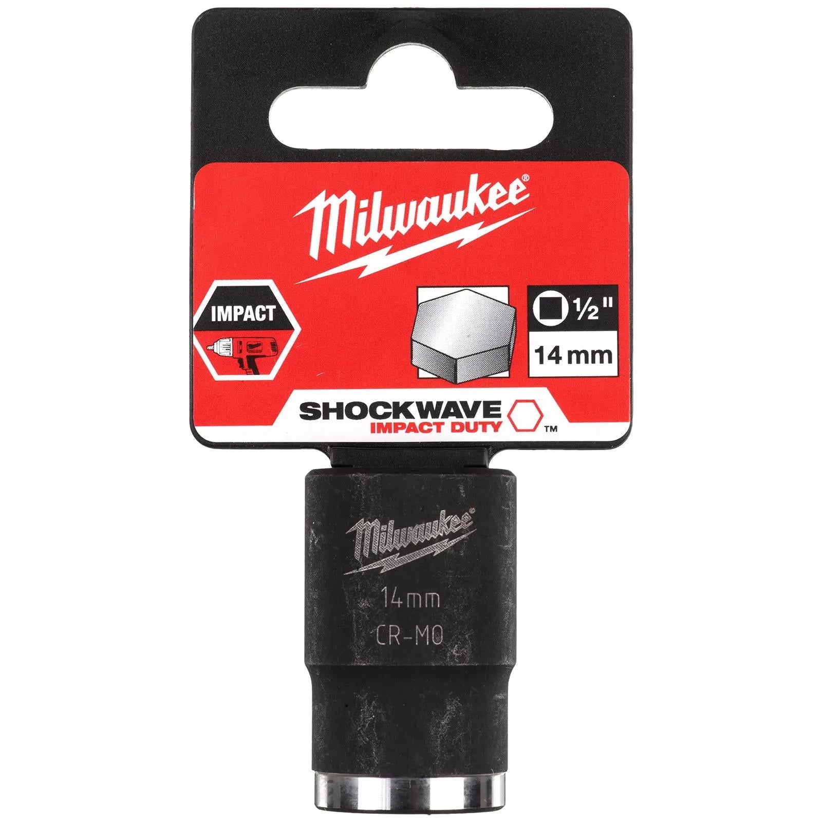 Milwaukee Impact Sockets 1/2" Drive Shockwave Impact Duty 