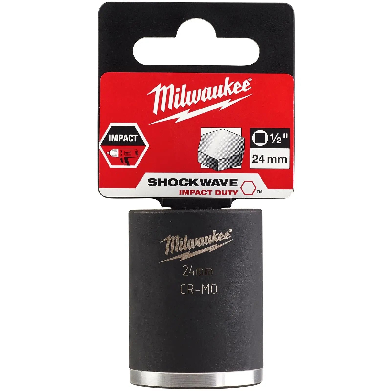 Milwaukee Impact Sockets 1/2" Drive Shockwave Impact Duty 