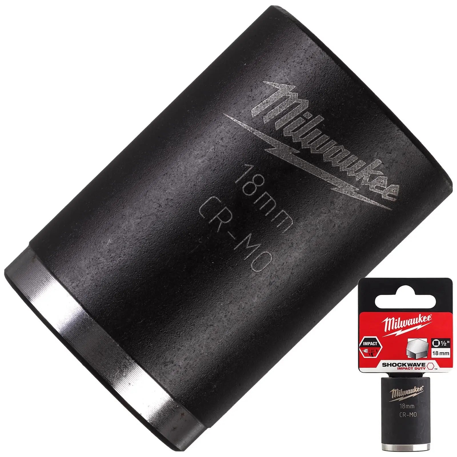 Milwaukee Impact Sockets 1/2" Drive Shockwave Impact Duty 