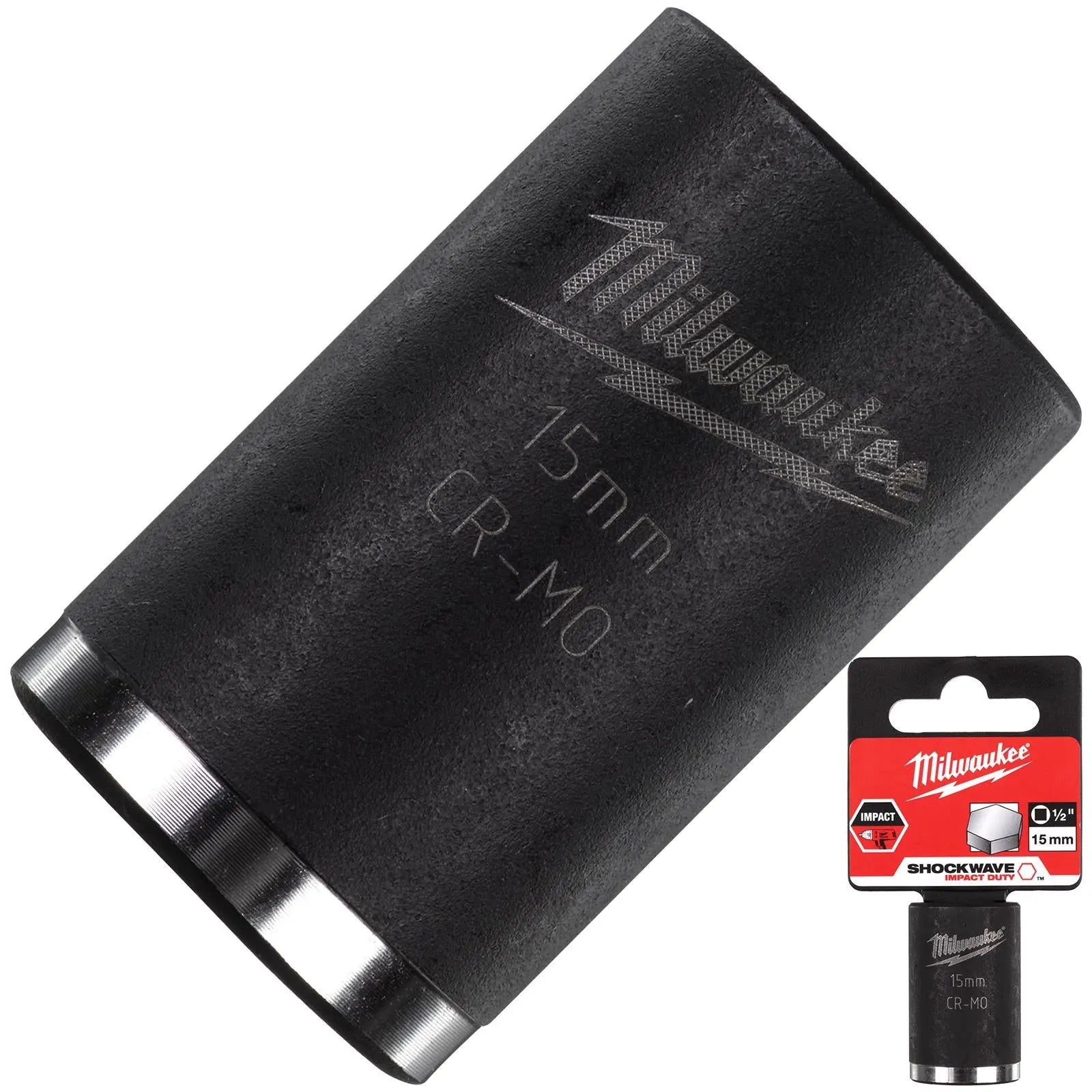 Milwaukee Impact Sockets 1/2" Drive Shockwave Impact Duty 