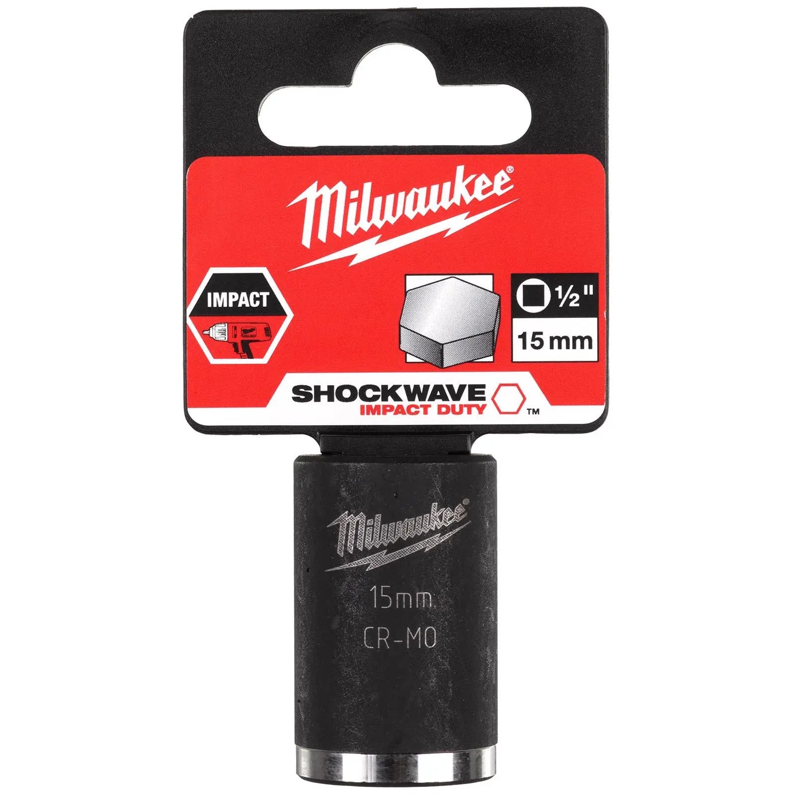 Milwaukee Impact Sockets 1/2" Drive Shockwave Impact Duty 