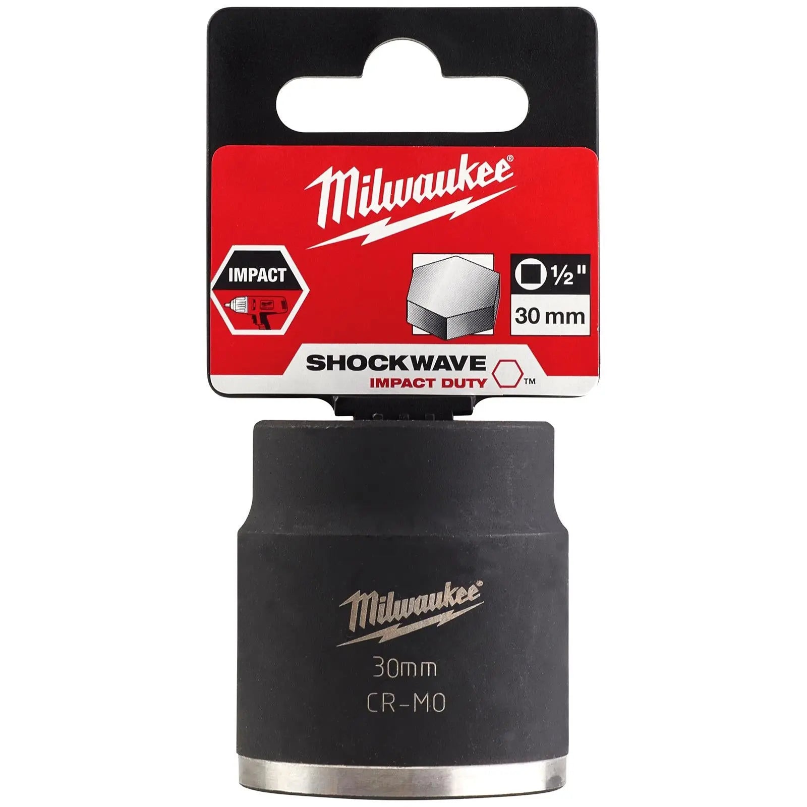 Milwaukee Impact Sockets 1/2" Drive Shockwave Impact Duty 