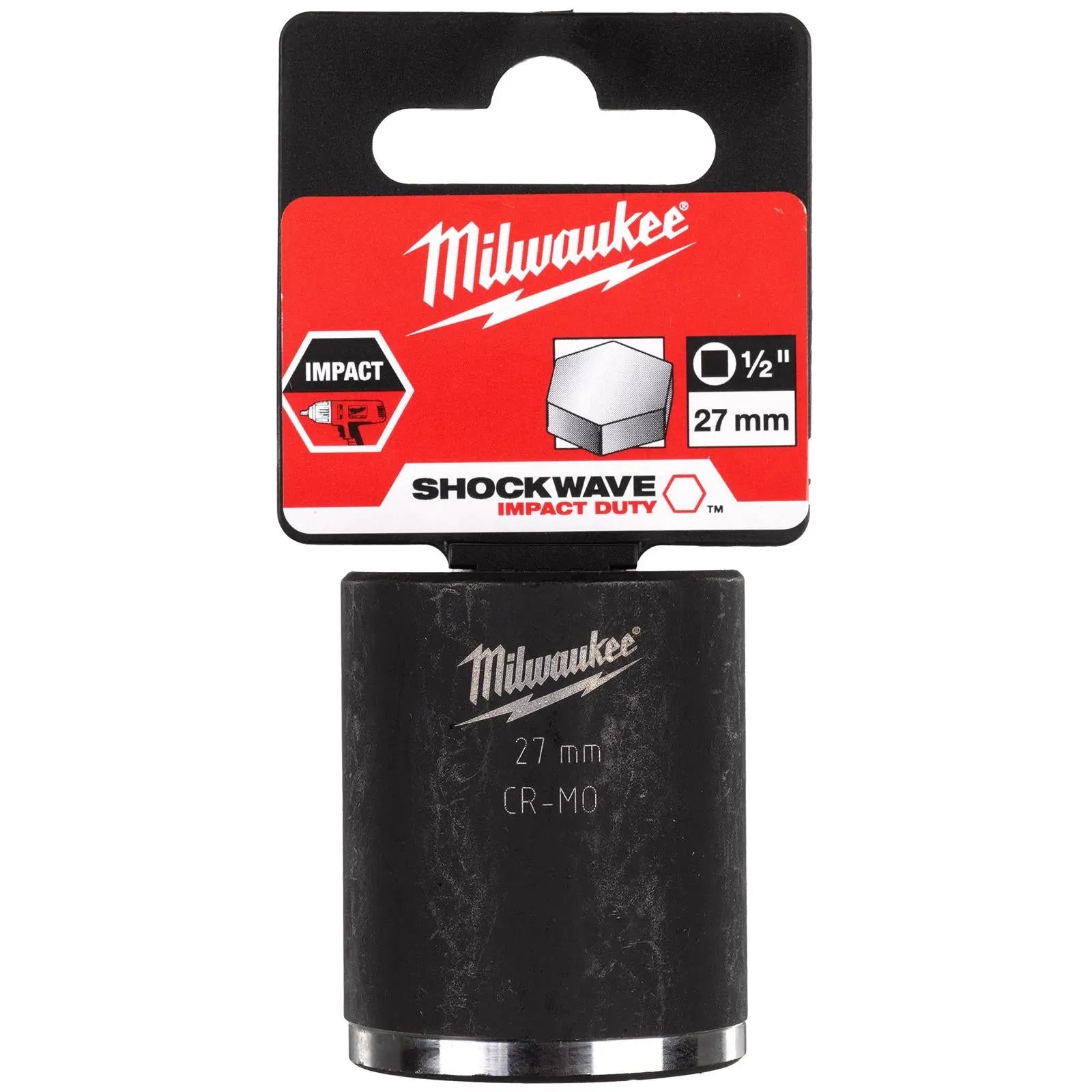 Milwaukee Impact Sockets 1/2" Drive Shockwave Impact Duty 