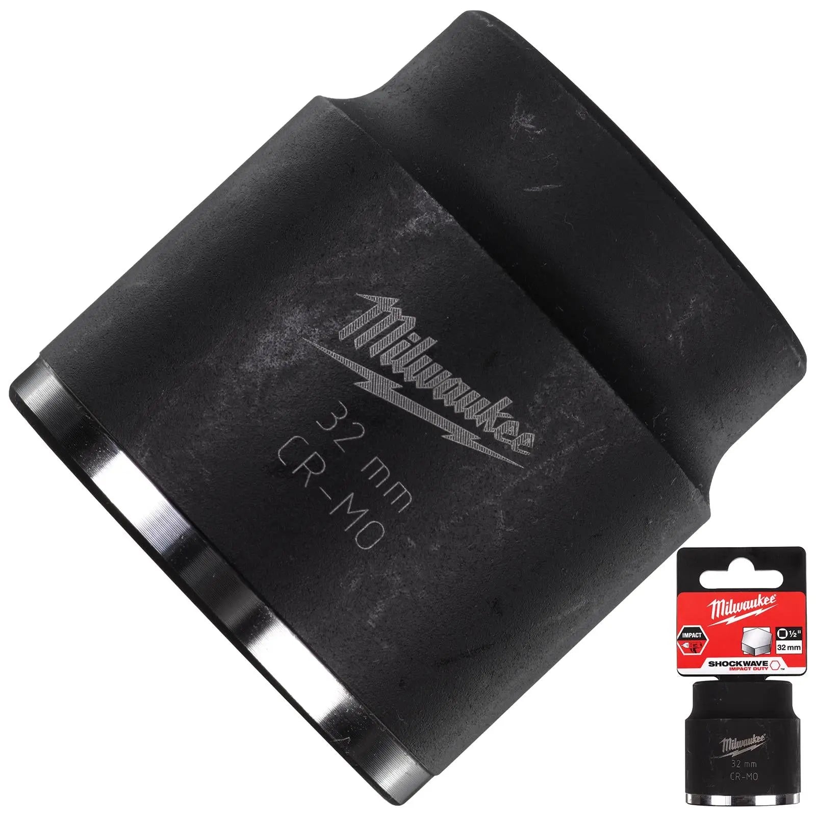Milwaukee Impact Sockets 1/2" Drive Shockwave Impact Duty 