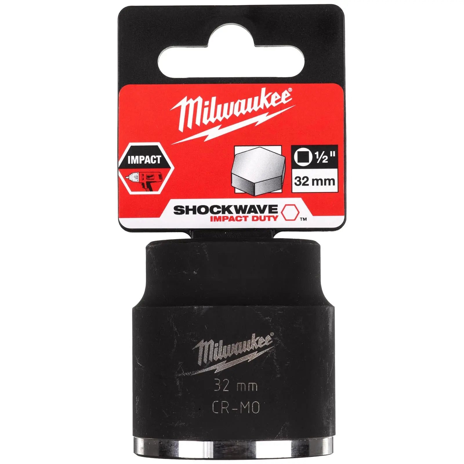 Milwaukee Impact Sockets 1/2" Drive Shockwave Impact Duty 