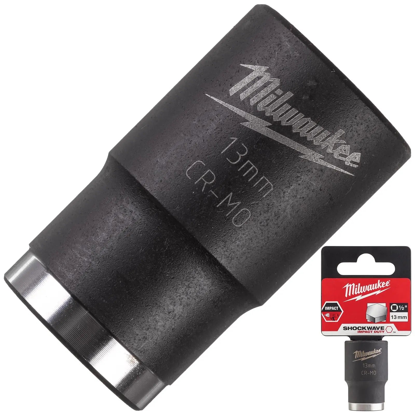 Milwaukee Impact Sockets 1/2" Drive Shockwave Impact Duty 