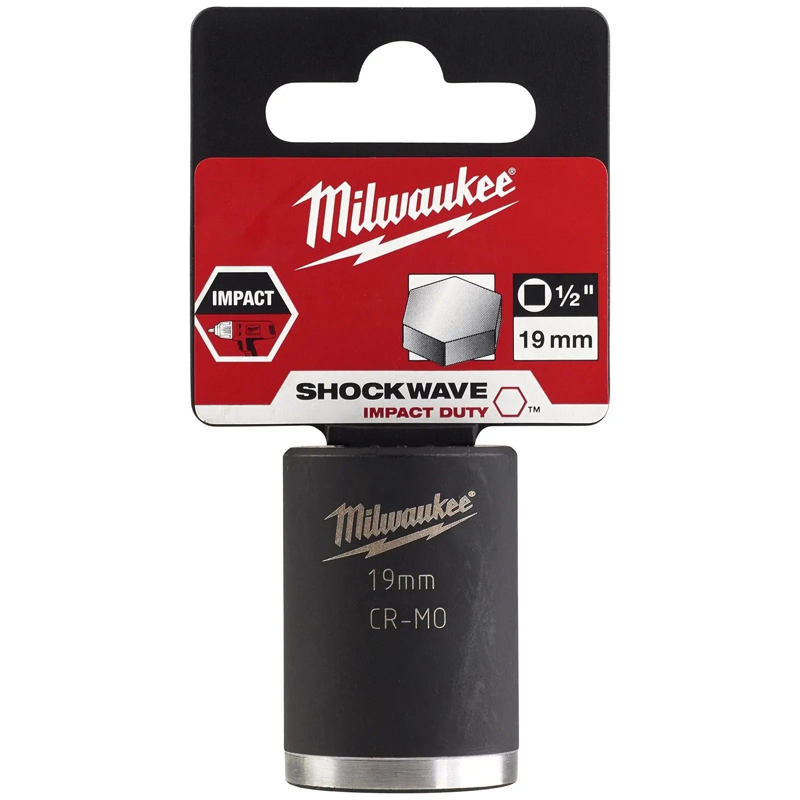 Milwaukee Impact Sockets 1/2" Drive Shockwave Impact Duty 