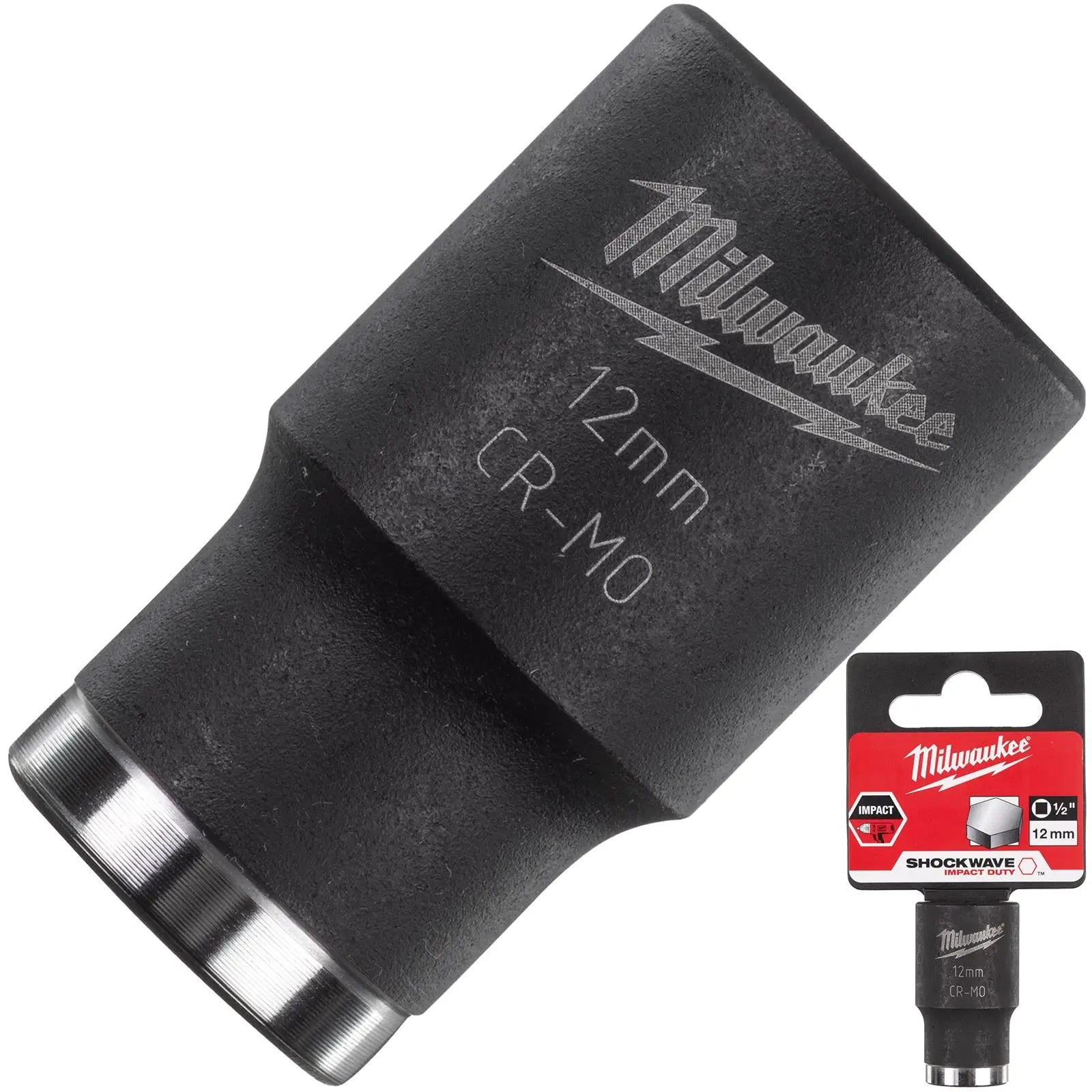 Milwaukee Impact Sockets 1/2" Drive Shockwave Impact Duty 