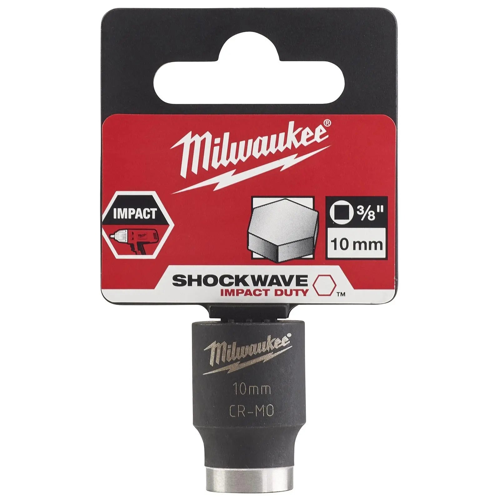 Milwaukee Impact Sockets 3/8" Drive Shockwave Impact Duty 