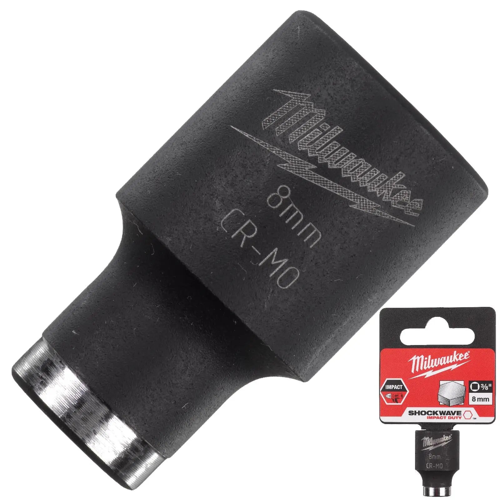 Milwaukee Impact Sockets 3/8" Drive Shockwave Impact Duty 