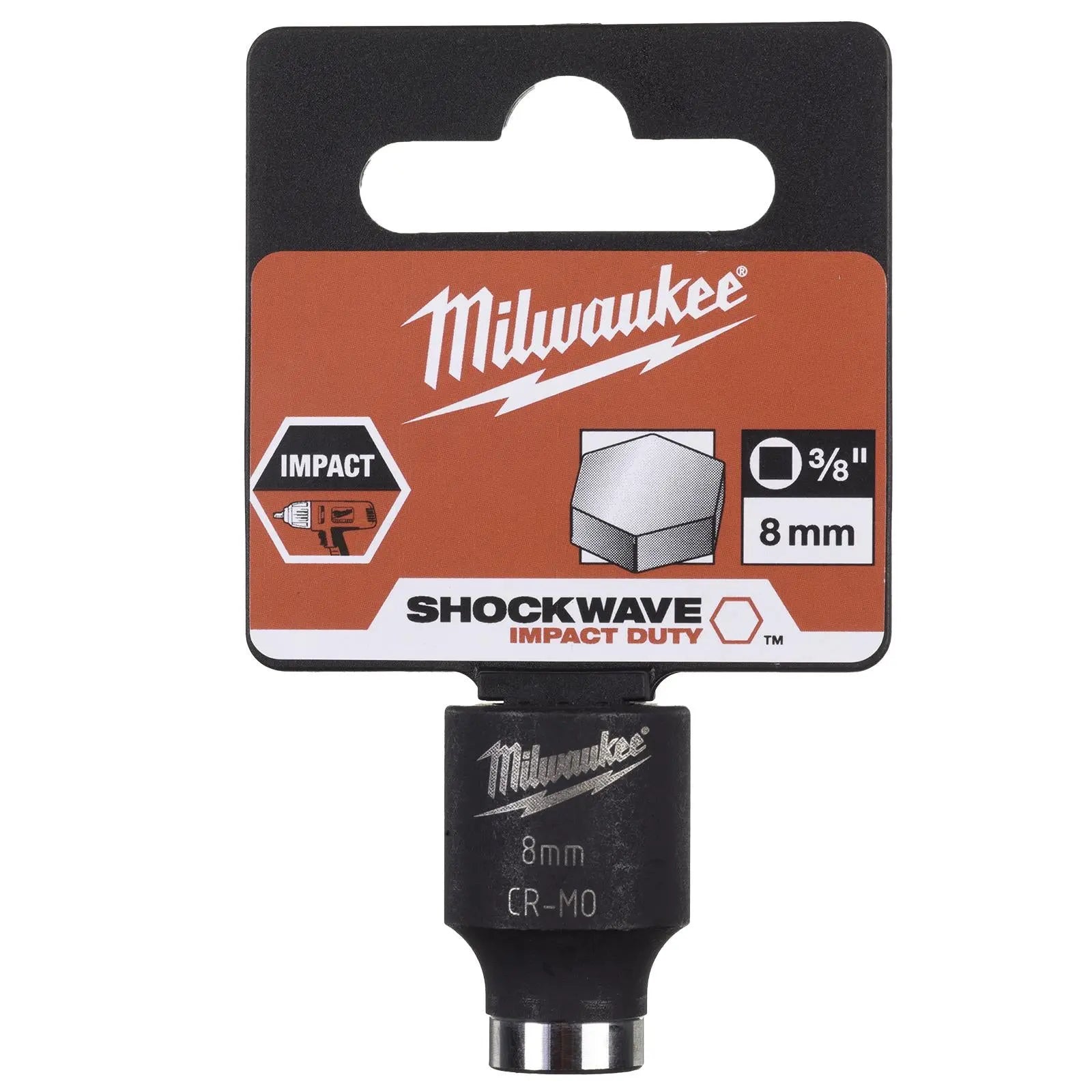Milwaukee Impact Sockets 3/8" Drive Shockwave Impact Duty 
