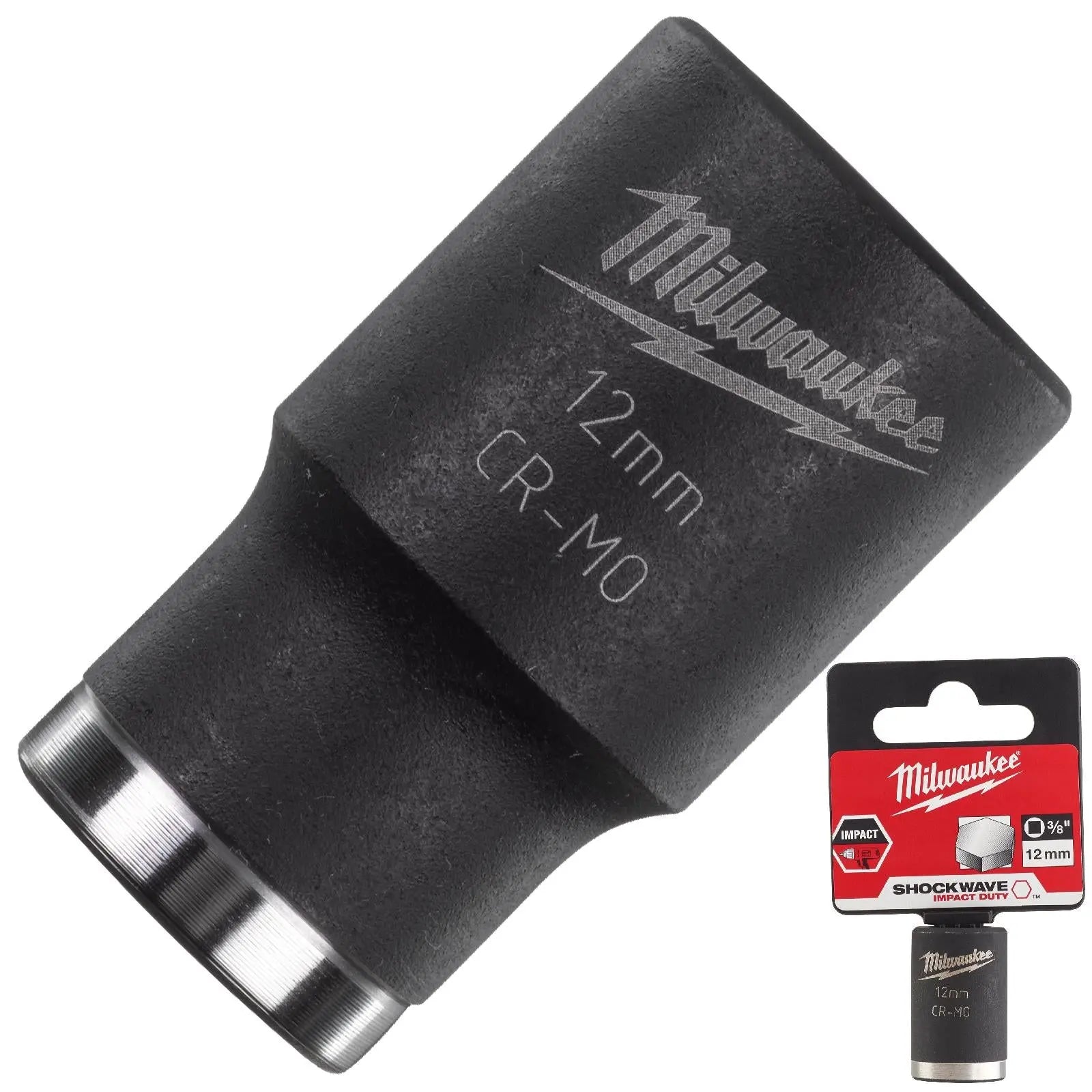 Milwaukee Impact Sockets 3/8" Drive Shockwave Impact Duty 