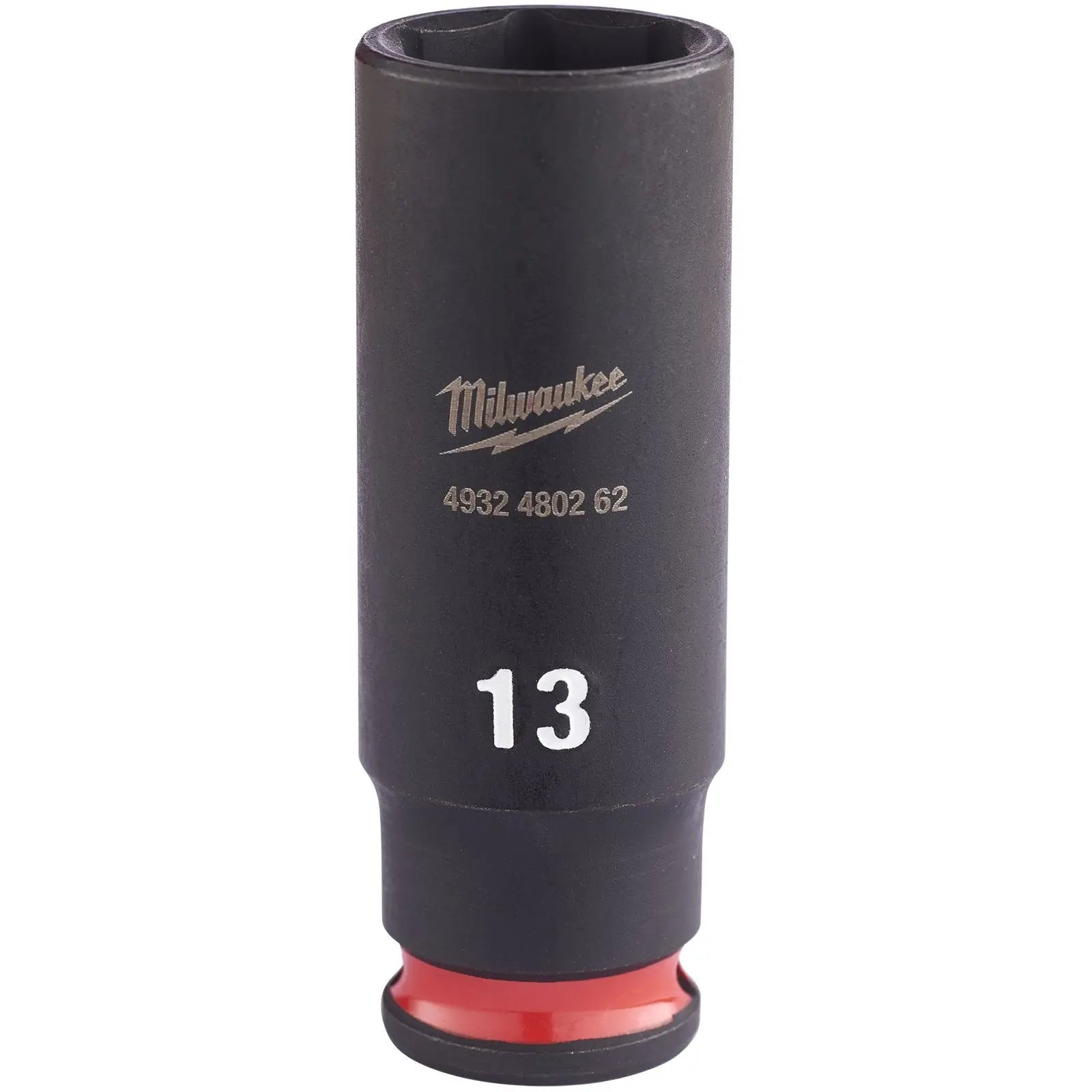 Milwaukee Impact Sockets Deep 1/4" Drive 4-13mm SHOCKWAVE Impact Duty 