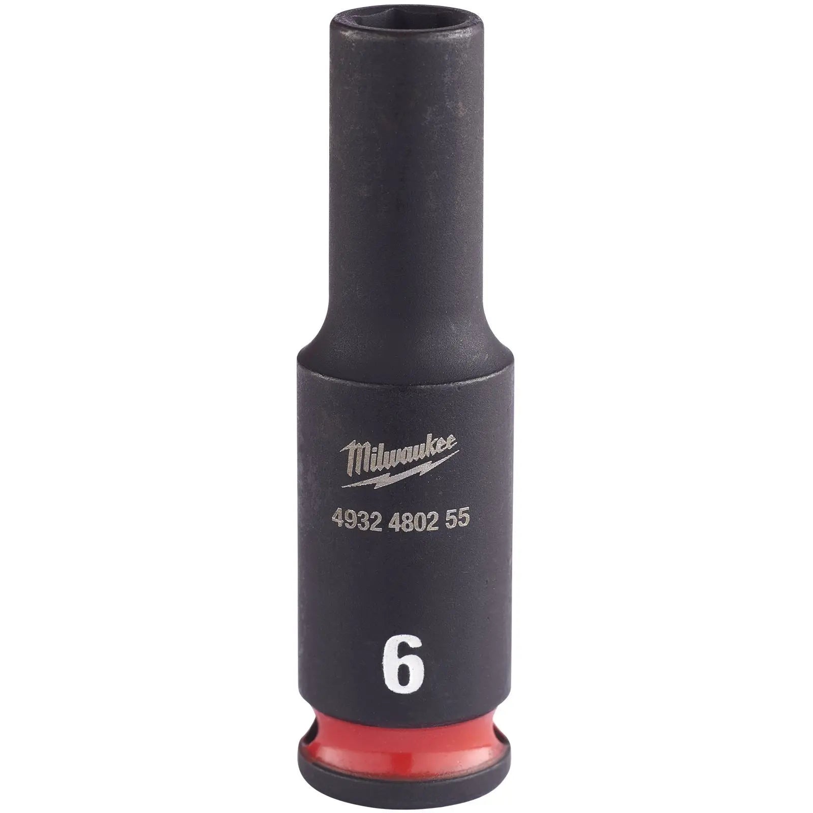 Milwaukee Impact Sockets Deep 1/4" Drive 4-13mm SHOCKWAVE Impact Duty 