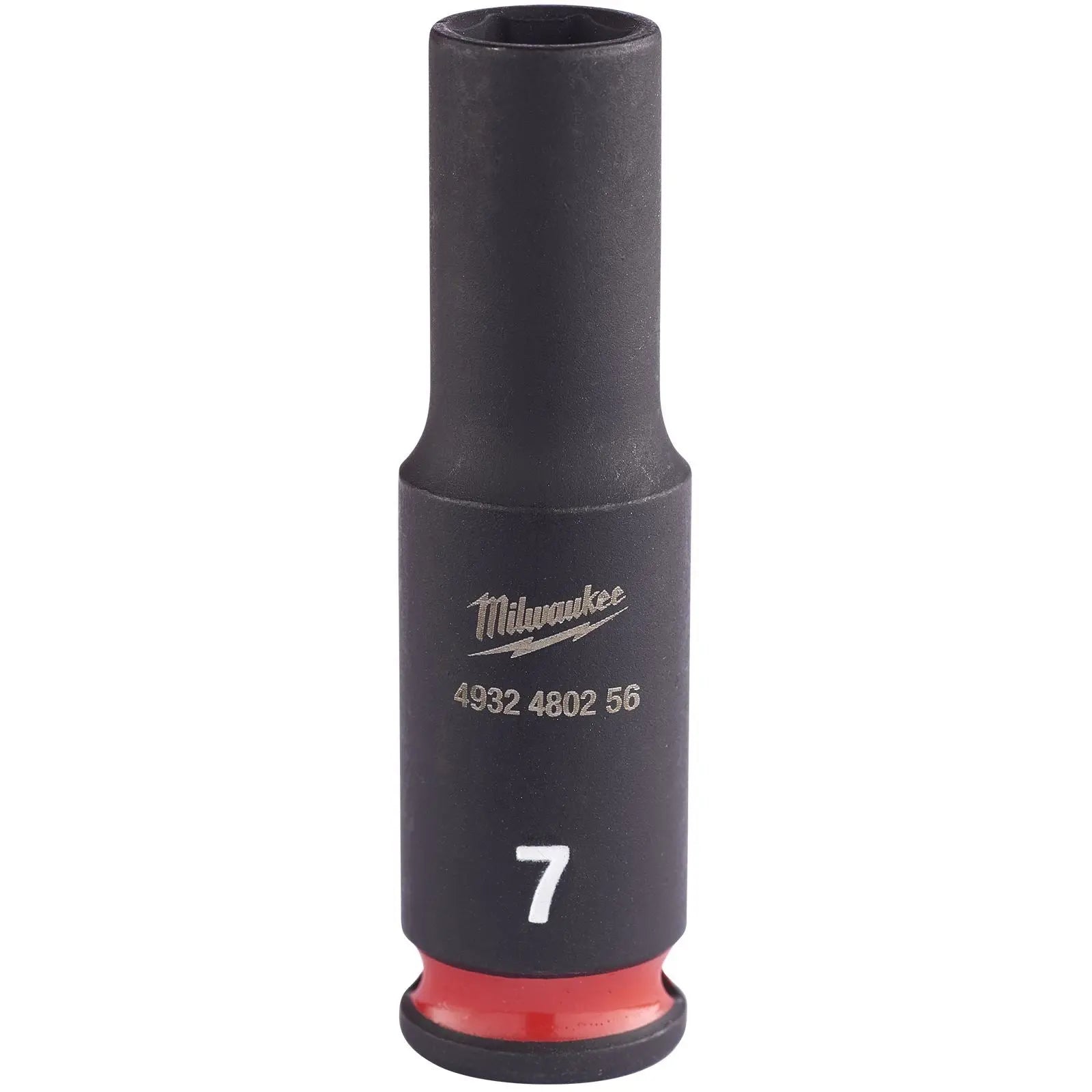 Milwaukee Impact Sockets Deep 1/4" Drive 4-13mm SHOCKWAVE Impact Duty 