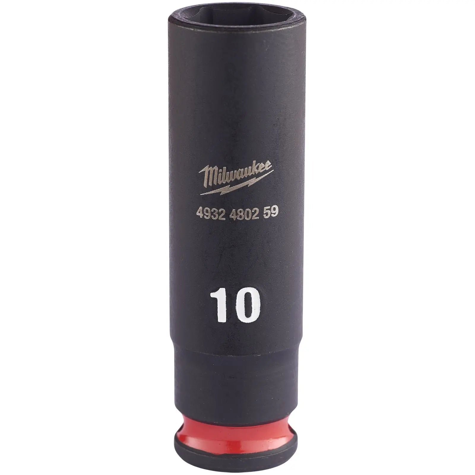 Milwaukee Impact Sockets Deep 1/4" Drive 4-13mm SHOCKWAVE Impact Duty 