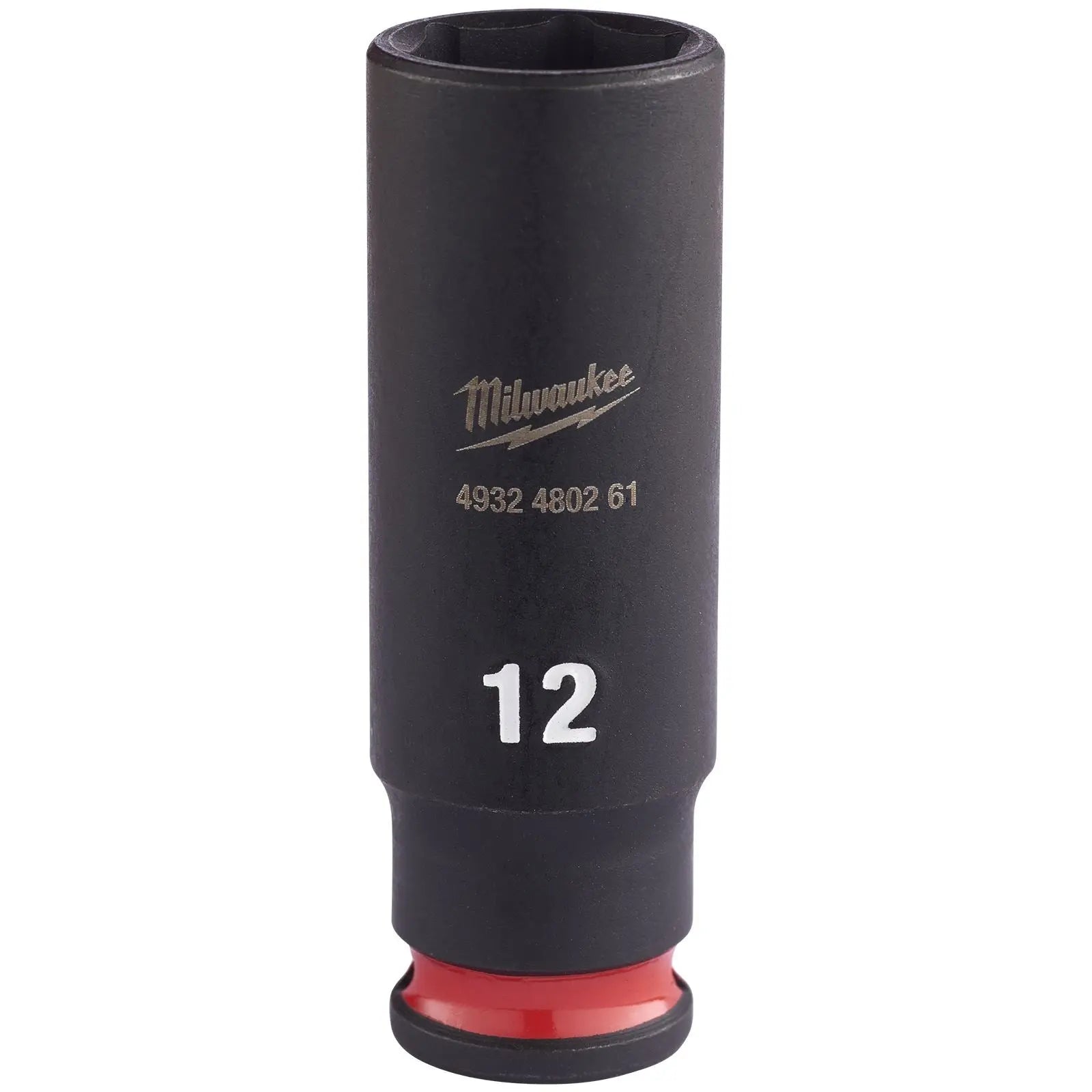Milwaukee Impact Sockets Deep 1/4" Drive 4-13mm SHOCKWAVE Impact Duty 
