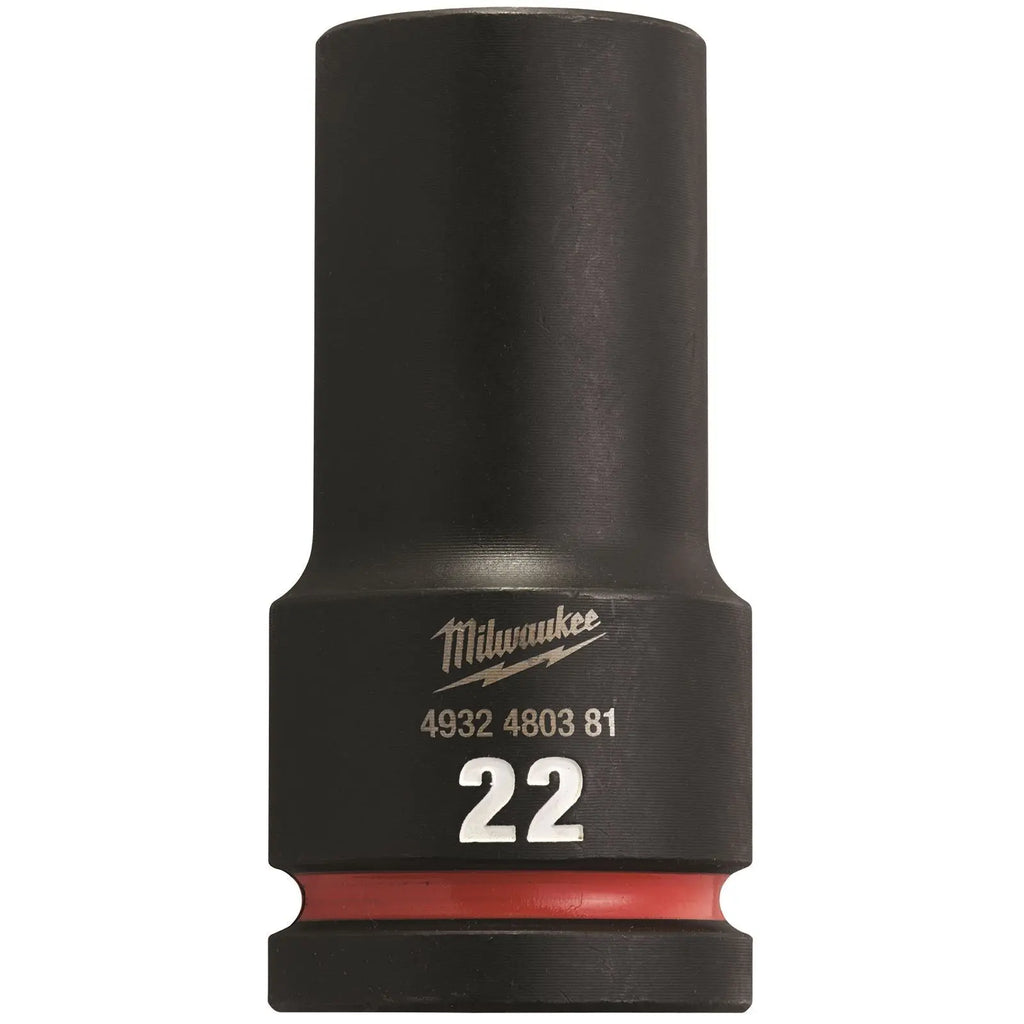Milwaukee Impact Sockets Deep 3/4" Drive 17-50mm SHOCKWAVE Impact Duty 
