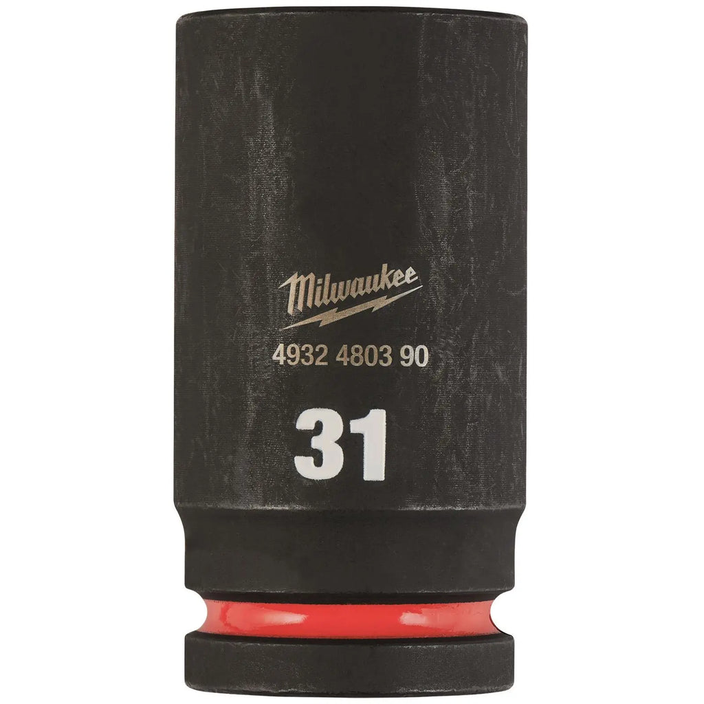 Milwaukee Impact Sockets Deep 3/4" Drive 17-50mm SHOCKWAVE Impact Duty 
